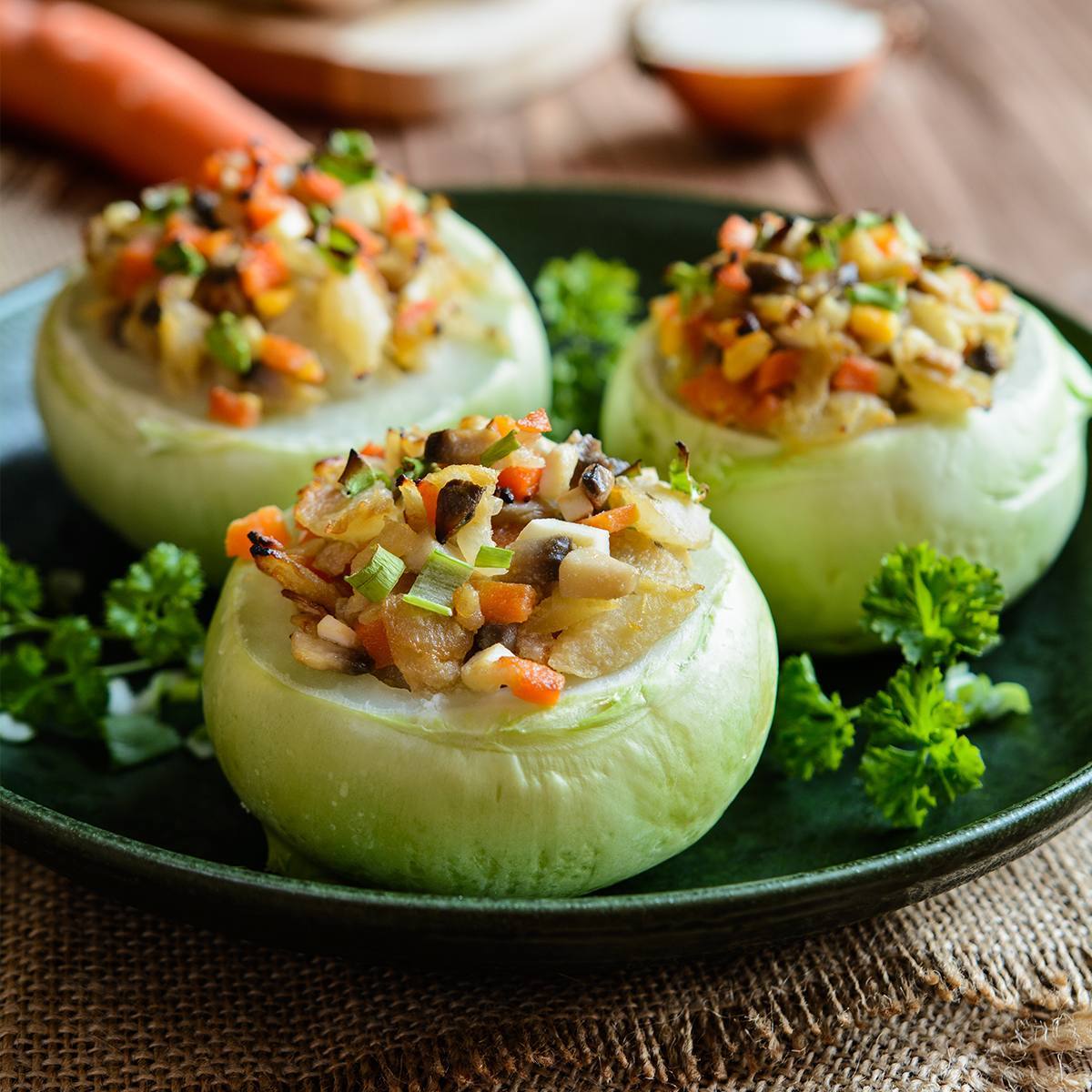 recipe image Töltött Karalábé Zöldségekkel