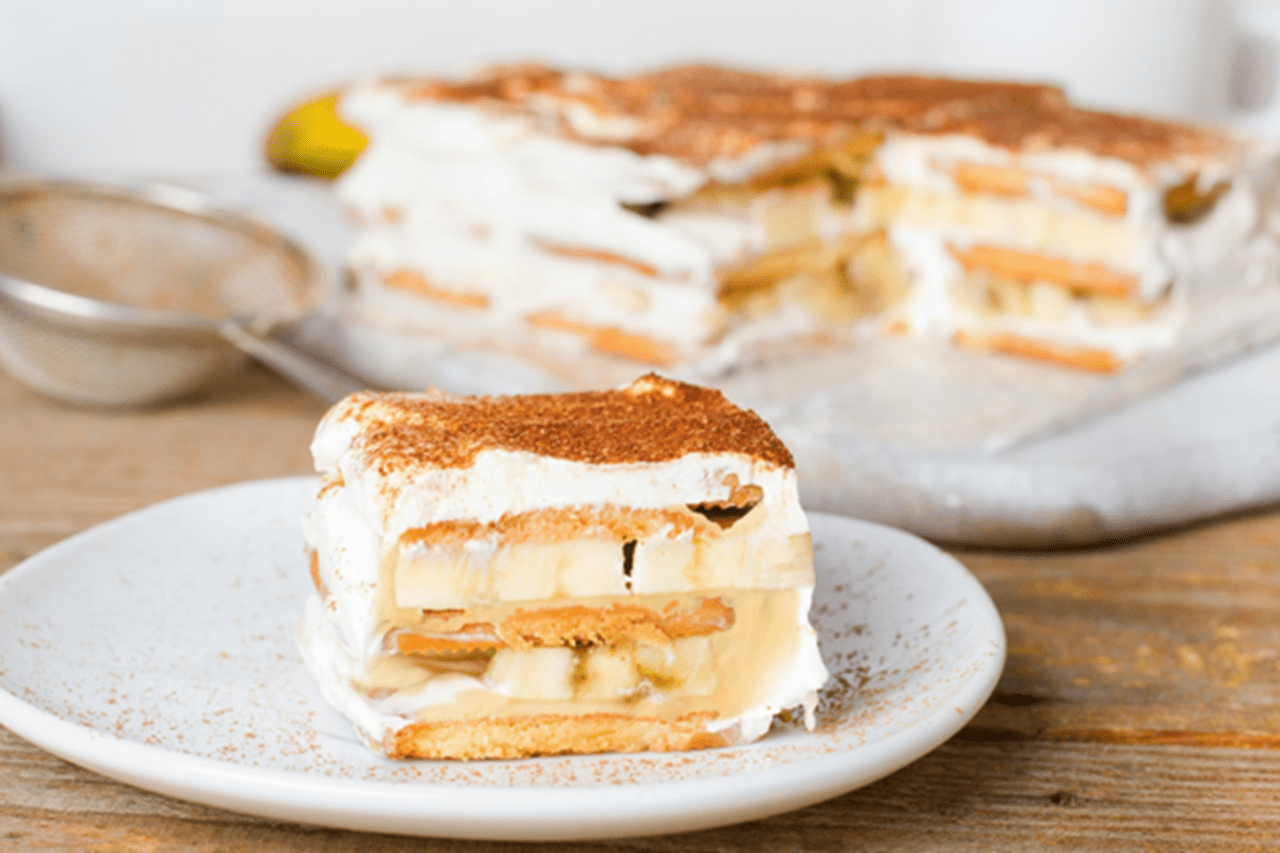 recipe image Banános kekszes süti