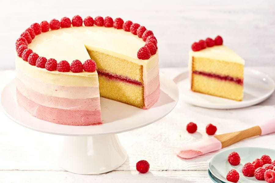 recipe image Tort ombre cu zmeura