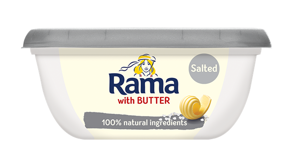 Rama s maslom a morskou soľou 