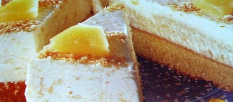 recipe image Ananasova skutina torta