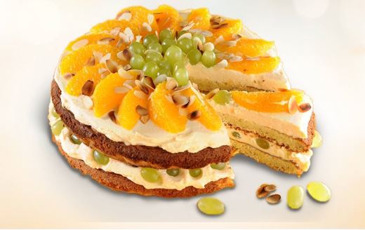 recipe image Torta z grozdjem in pomarančami